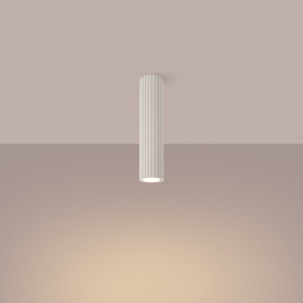 Plafonnier Aluminium Beige GU10 1 Karbon 30 — vue 4