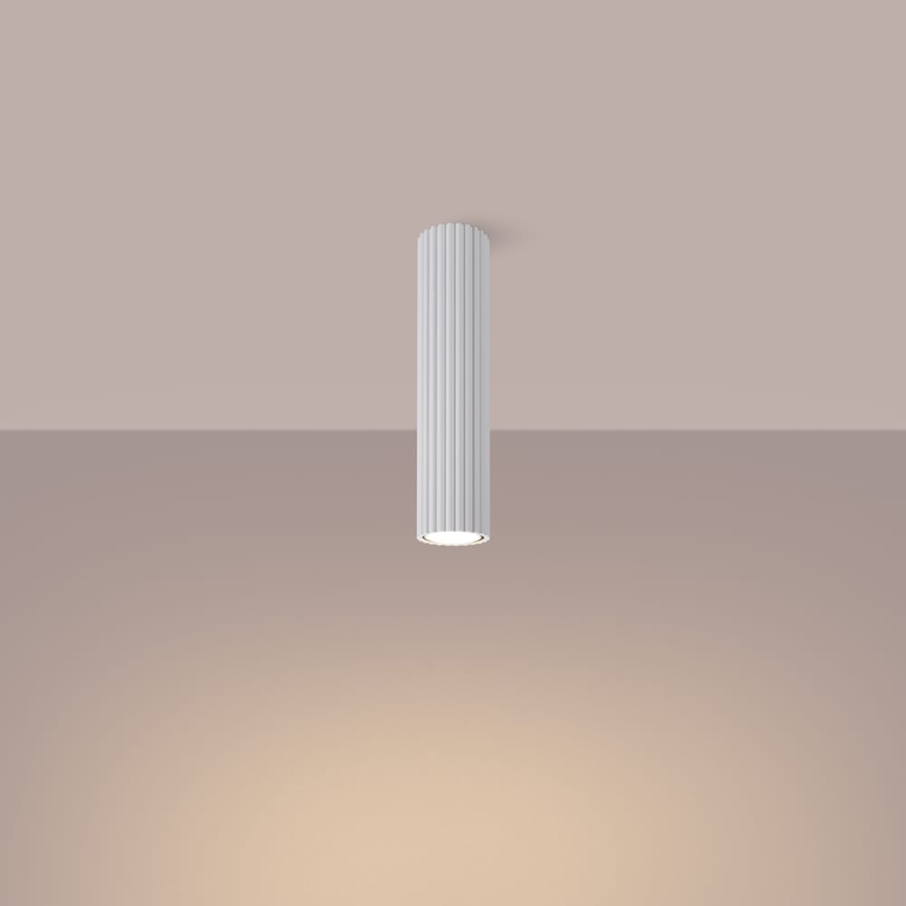 Plafonnier Aluminium Blanc GU10 1 Karbon 30 — vue 4