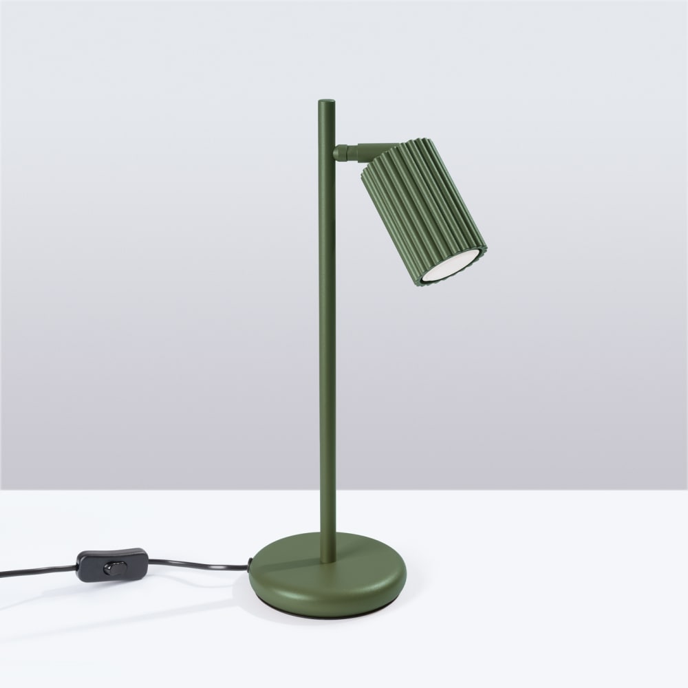 Lampe à poser Aluminium Vert Olive GU10 1 Karbon — vue 3