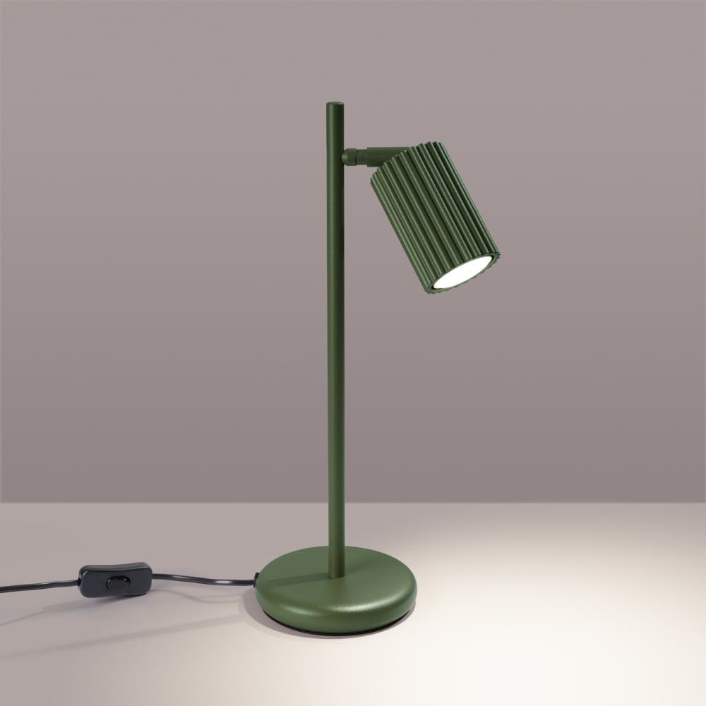 Lampe à poser Aluminium Vert Olive GU10 1 Karbon — vue 4