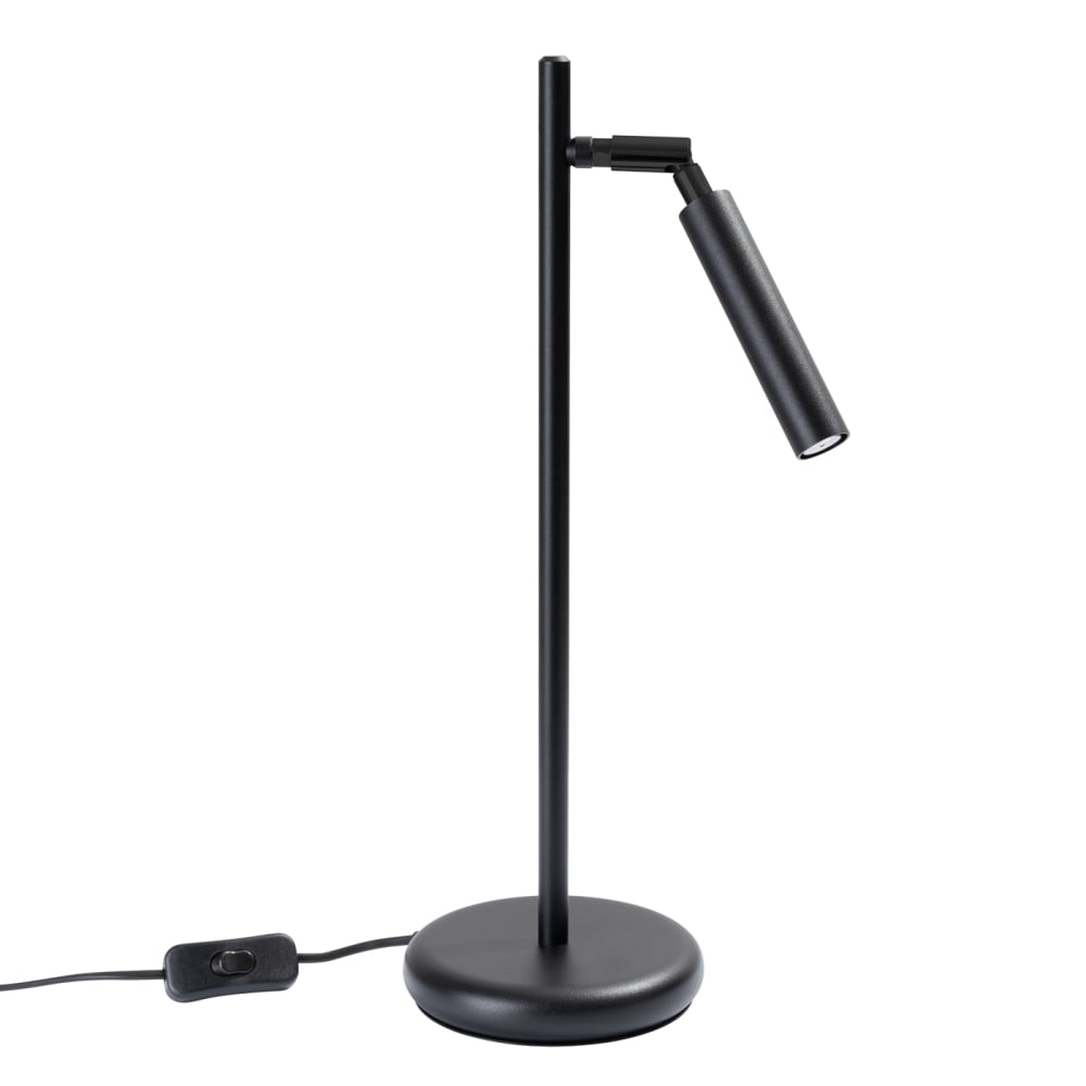 Lampe de bureau acier noir H 43 cm