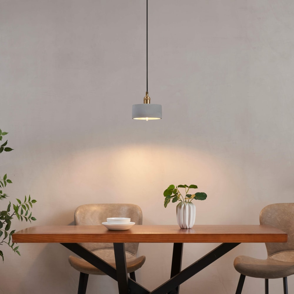 Suspension en béton et métal gris 16 cm — vue 3