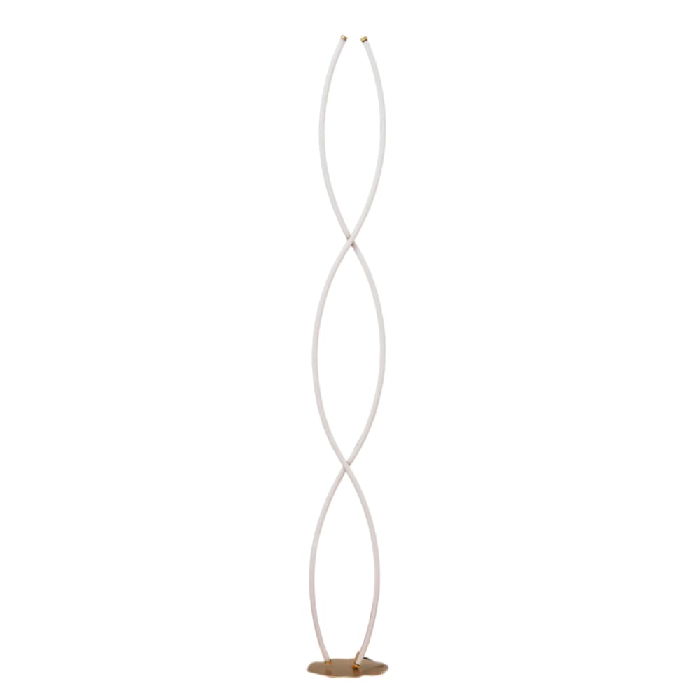 Lampadaire en aluminium, fer et silicone doré / laiton 150 cm