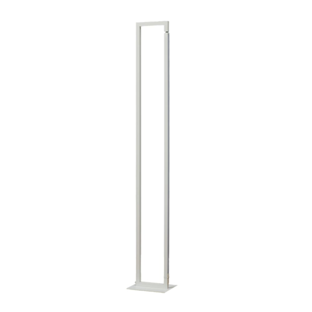 Lampadaire en aluminium, fer et pvc blanc 140 cm