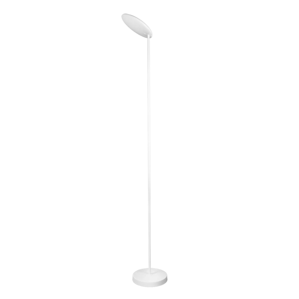 Lampadaire en aluminium, fer et pvc Blanc 182 cm