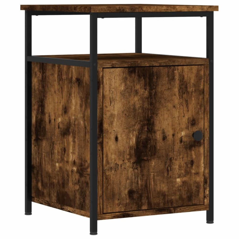 Table de chevet bois transformé pacane marron  40 x 42 x 60 cm