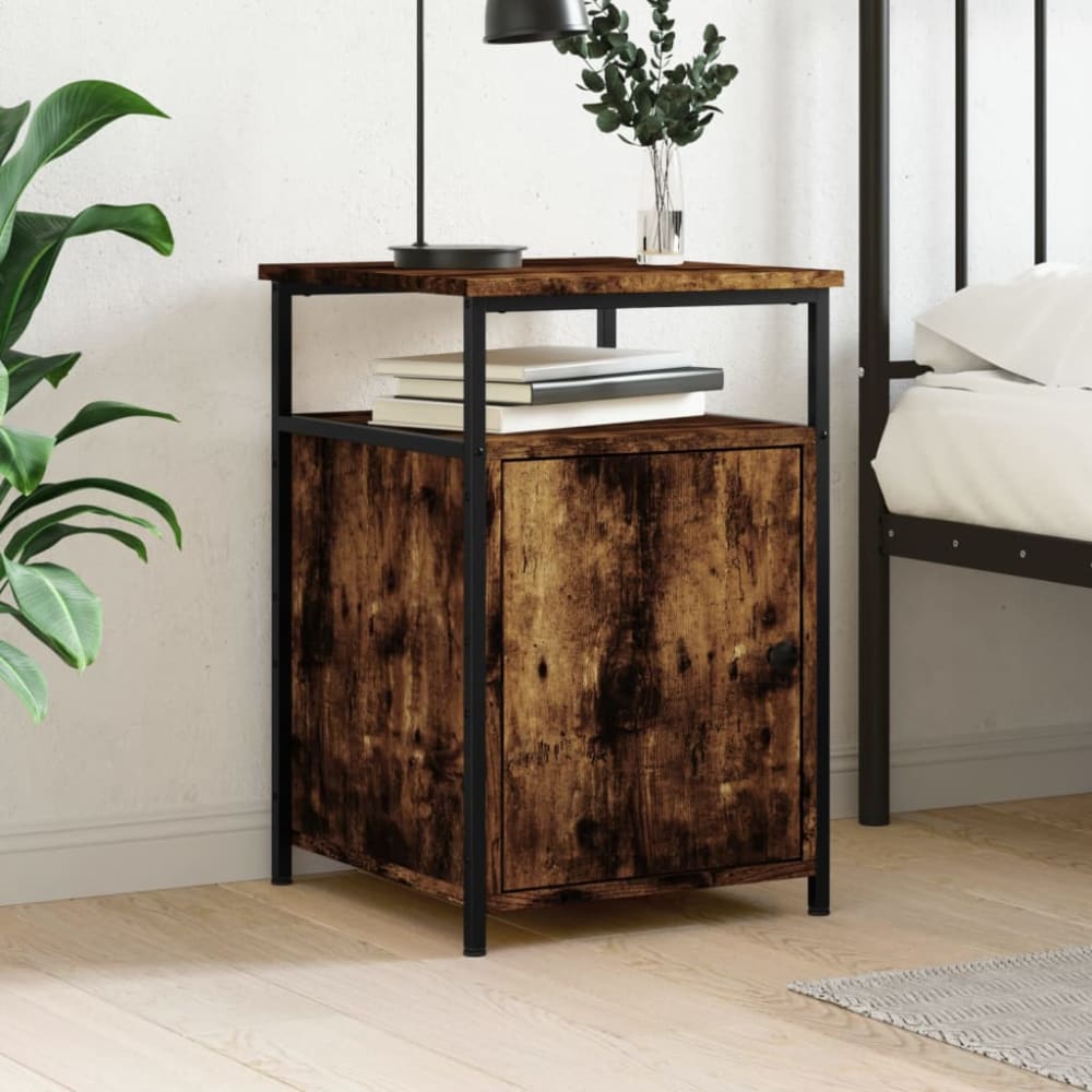 Table de chevet bois transformé pacane marron  40 x 42 x 60 cm