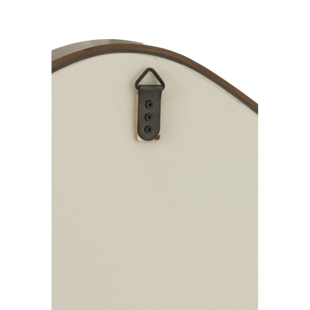 Miroir irrégulier bord en bois marron 88x79 cm - Maisons du Monde