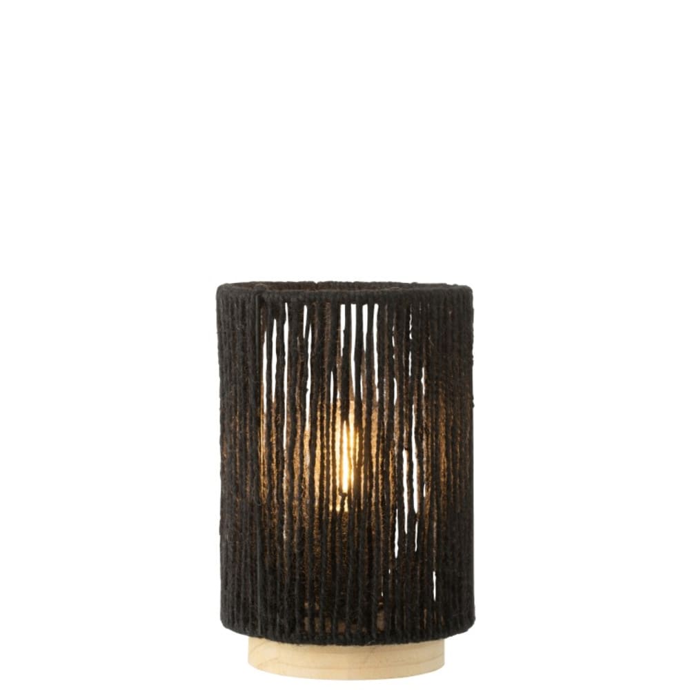Lampe led en métal noir 13.5x13.5x20 cm - Maisons du Monde
