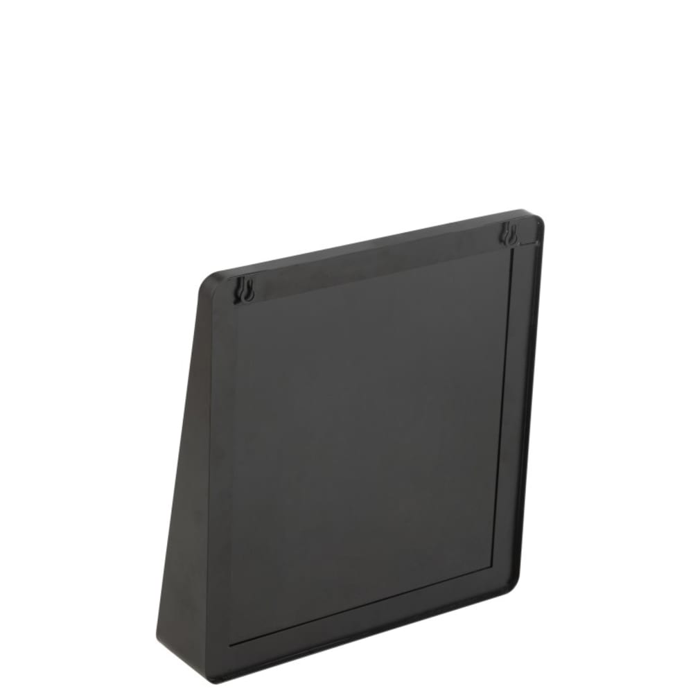 Miroir mural carré en métal noir 38x9x41cm - Maisons du Monde