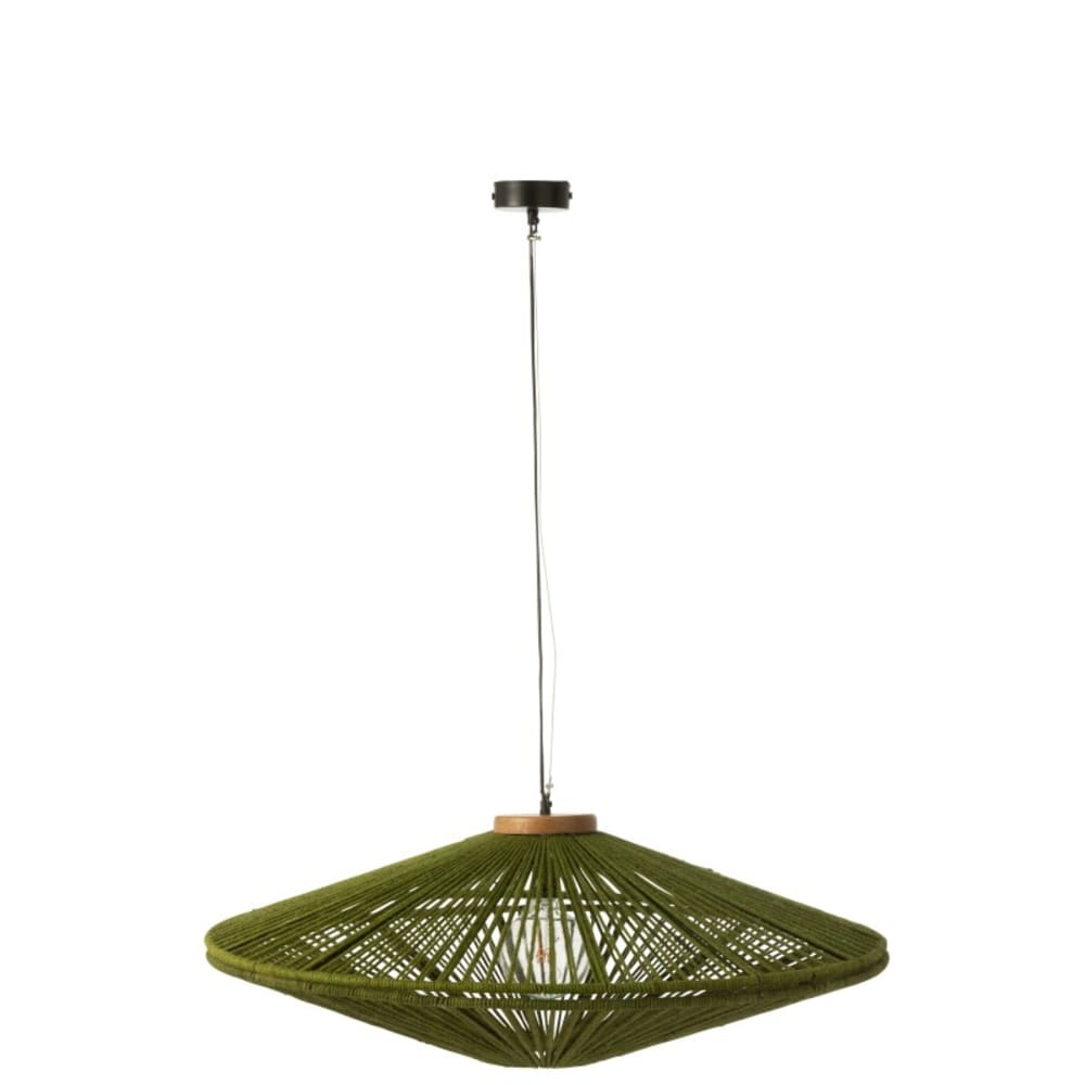 Lampe suspendue en métal vert 93x93x36 cm — vue 3