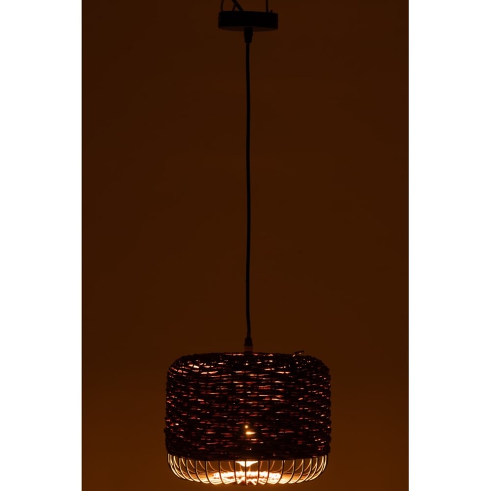 Plafonnier en métal et fibre mauve 27x27x20 cm — vue 4