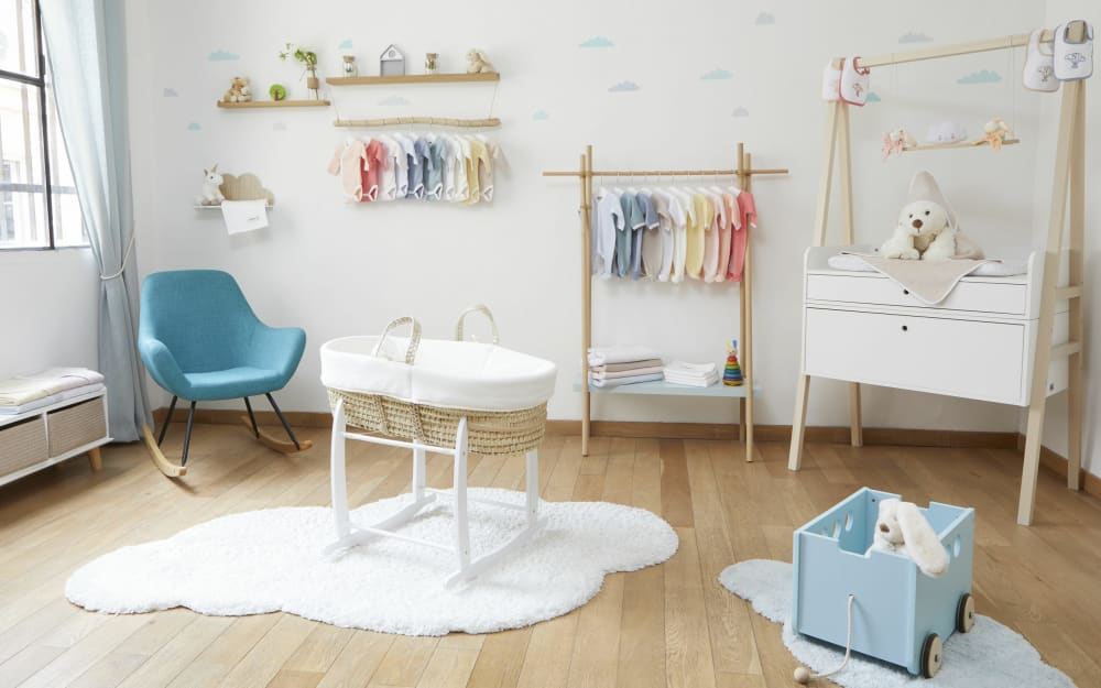 Alèse en coton bio pour couffin, nacelle ou berceau bébé 80x30cm - Maisons du Monde