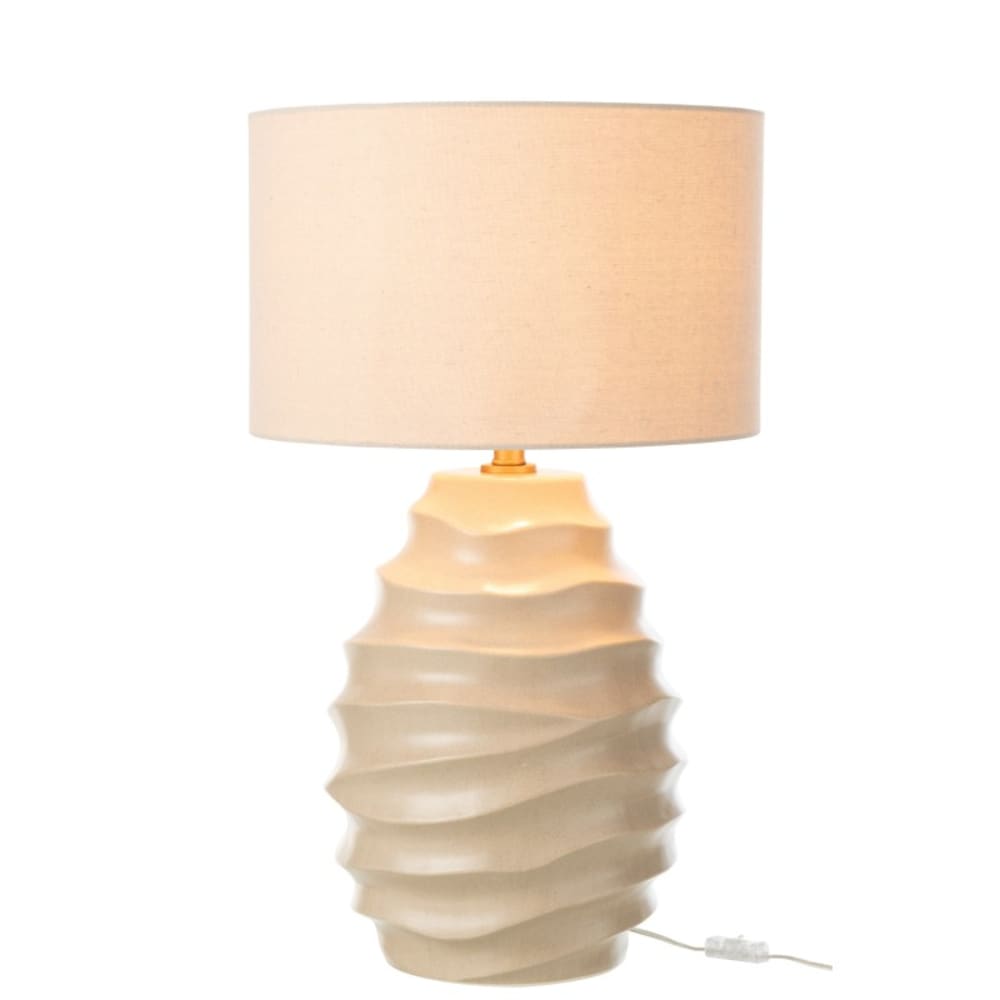 Lampe de table en céramique beige 40x40x68 cm — vue 3