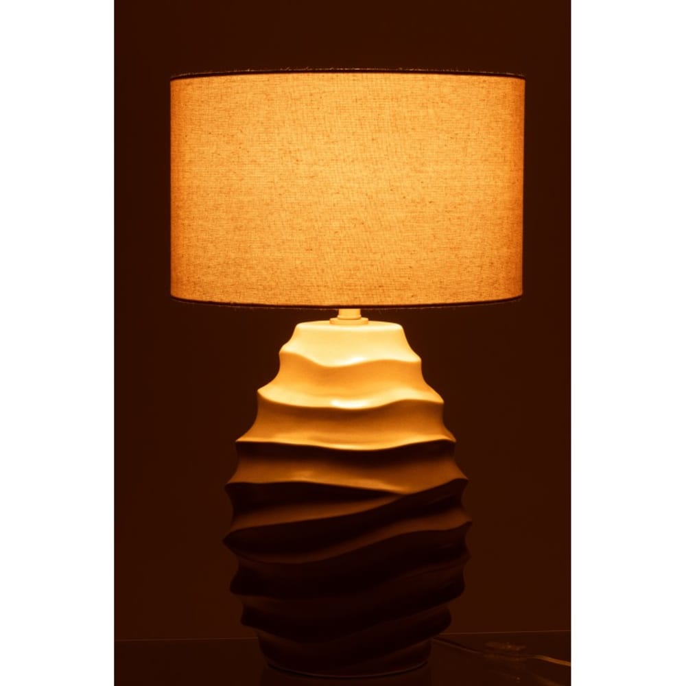 Lampe de table en céramique beige 40x40x68 cm — vue 4
