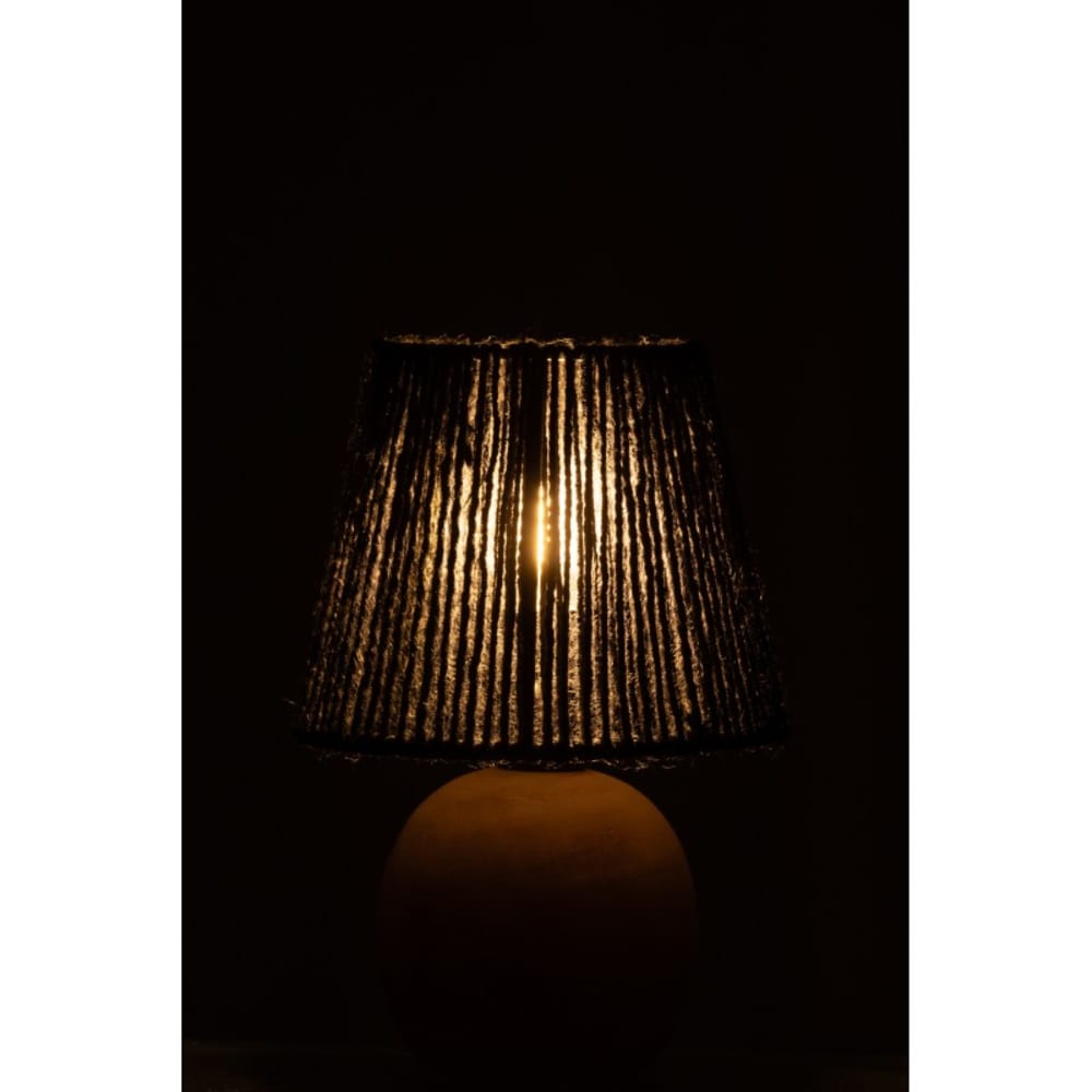 Lampe led en bois noir 16.5x16.5x23 cm - Maisons du Monde
