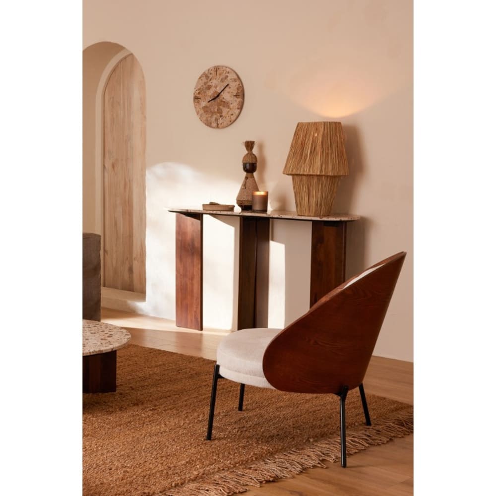 Lampe en zostère beige 36x36x53 cm — vue 4