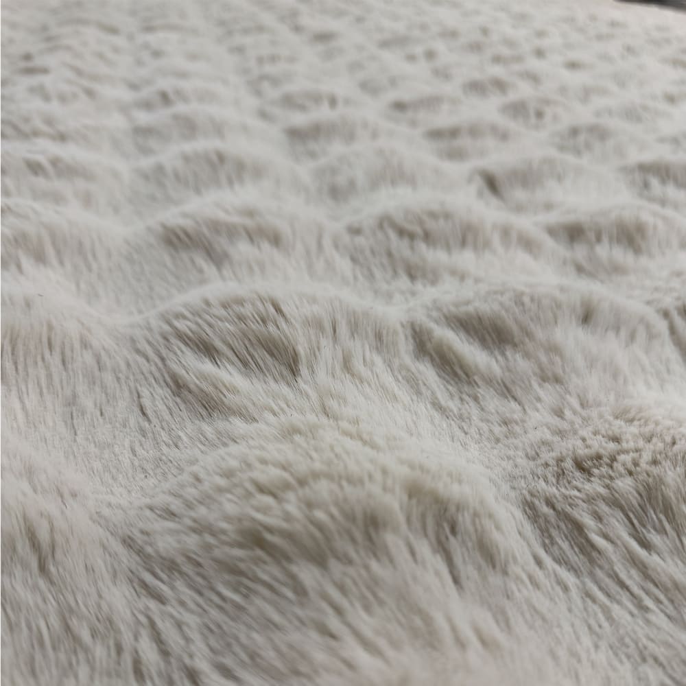 Tapis doux beige aspect bulles - 200x290 — vue 4