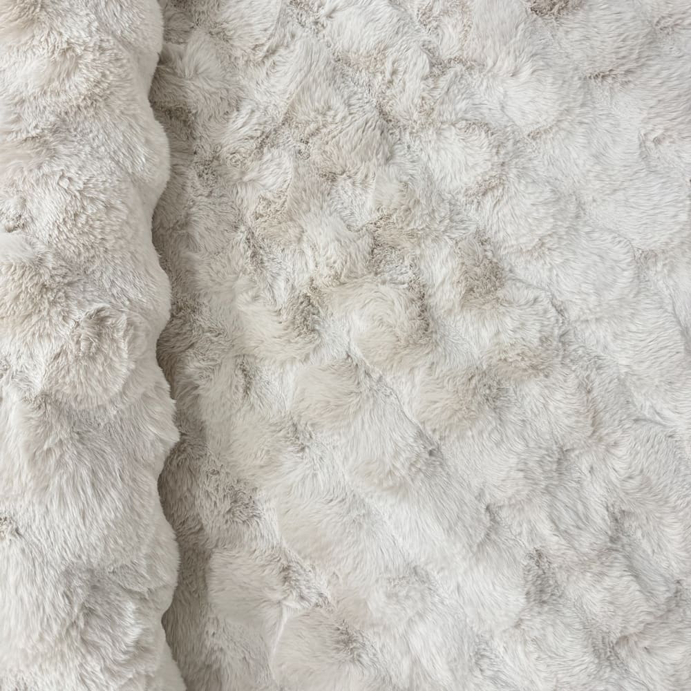 Tapis doux blanc aspect bulles - 200x290 — vue 4