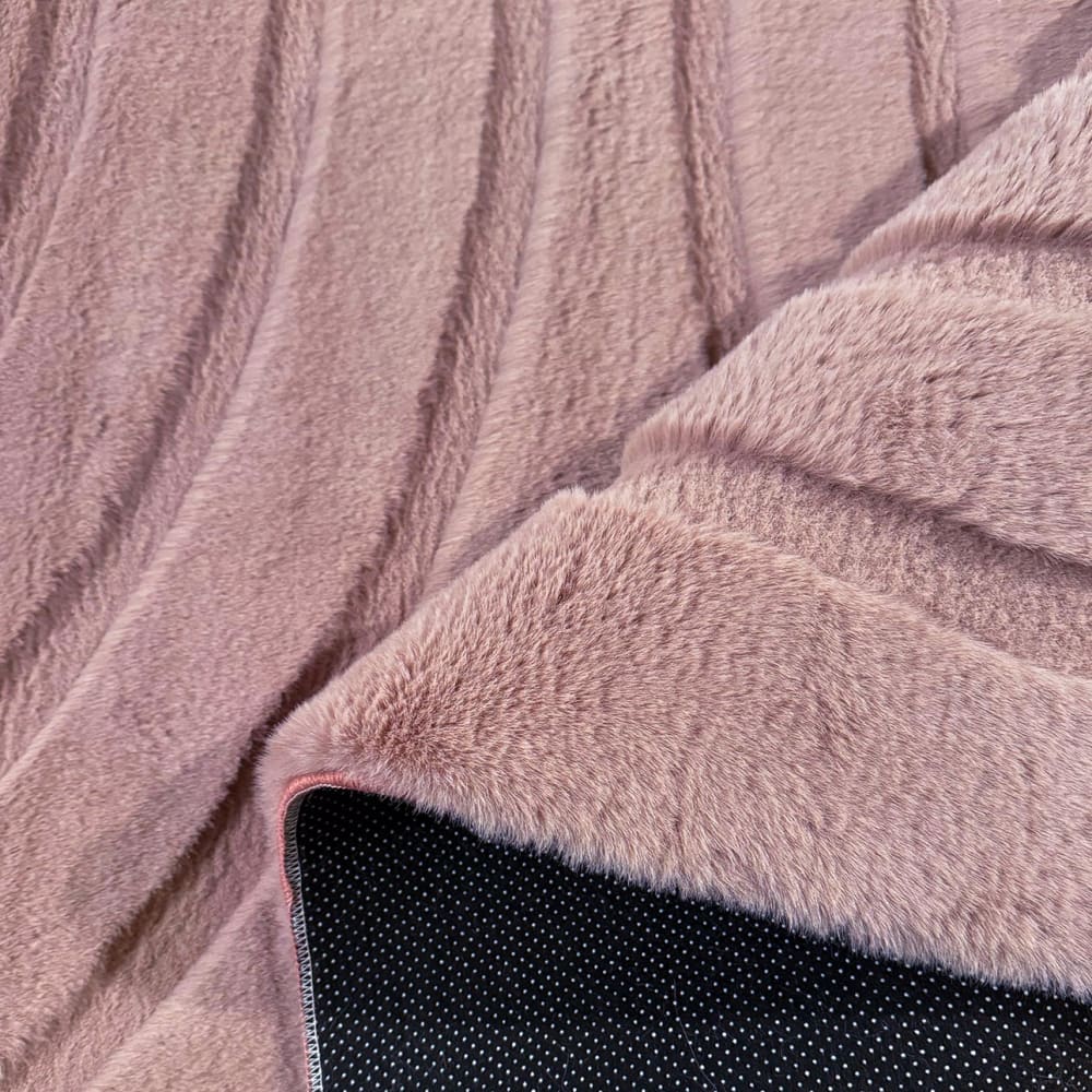 Tapis doux rose, motif arc - 160x230 — vue 4