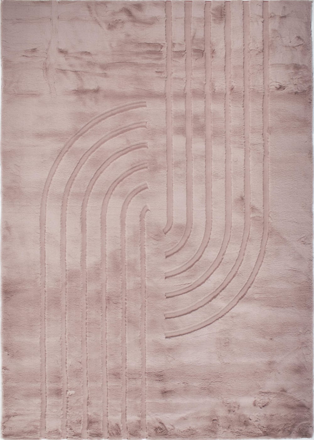 Tapis doux rose, motif