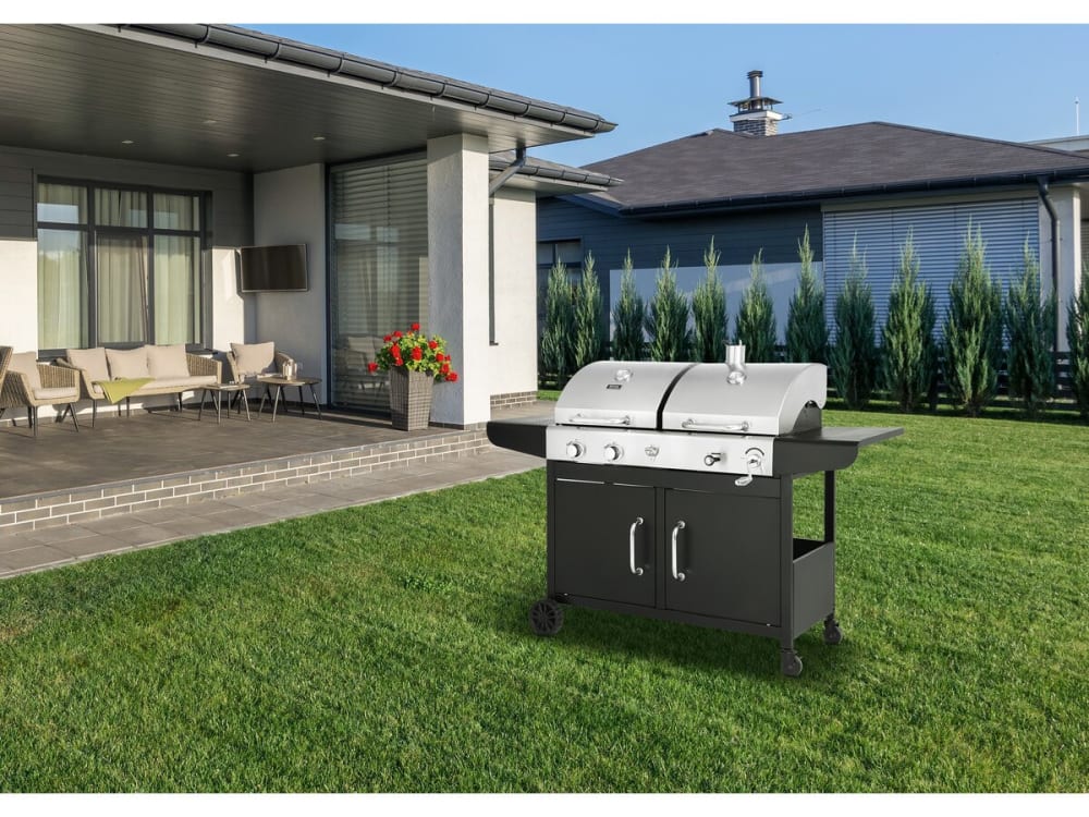 Gasgrill aus 167 x 75 x 123 cm schwarz - Maisons Du Monde