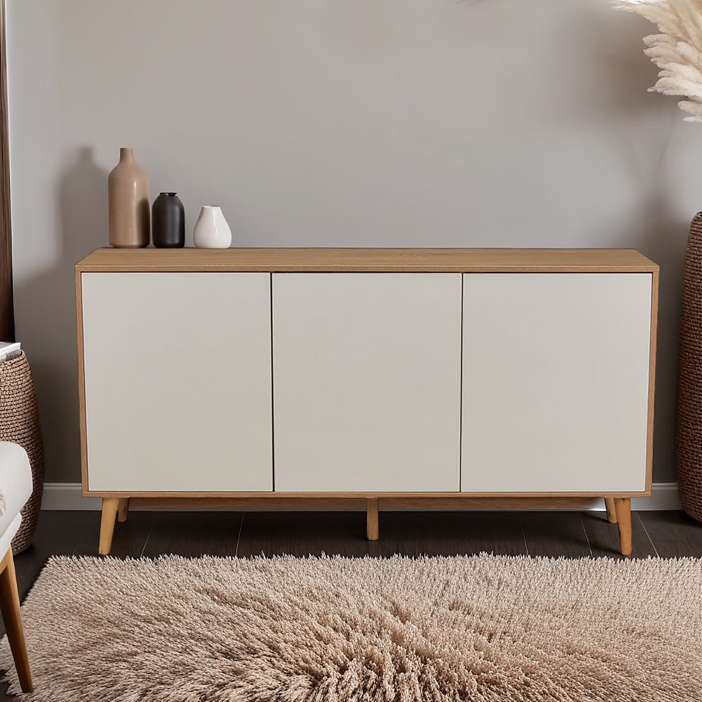 Commode 3 portes, effet bois clair - Maisons du Monde