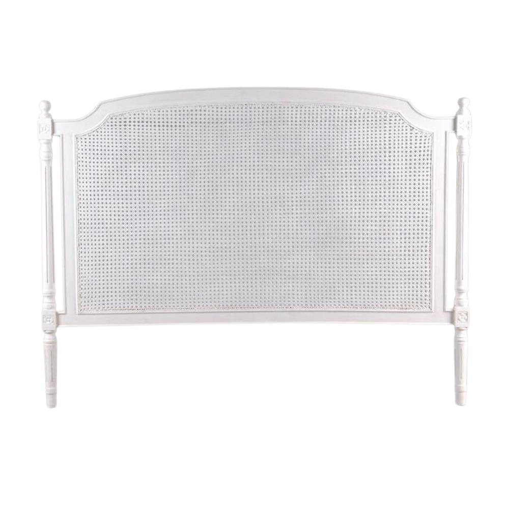 Tete de lit helena 150 cm blanc en bois