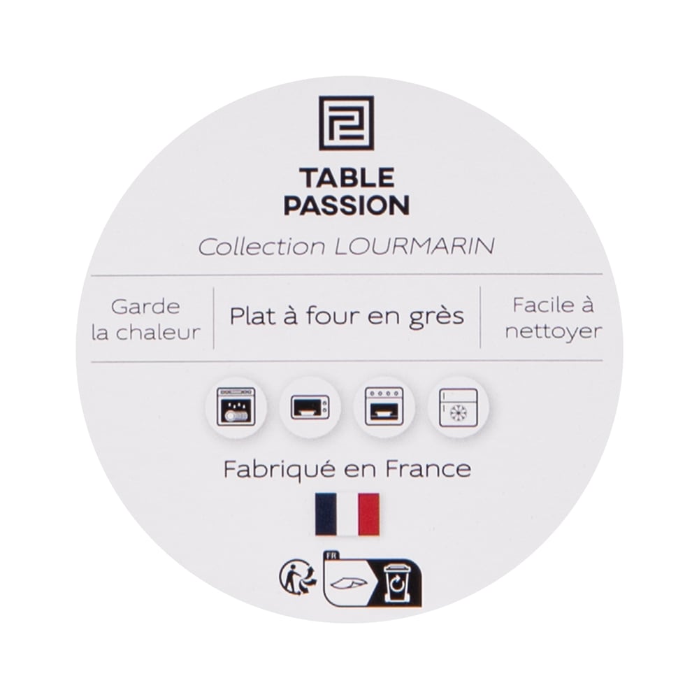 Plat crème lourmarin 23x16 cm beige en grès - Maisons du Monde