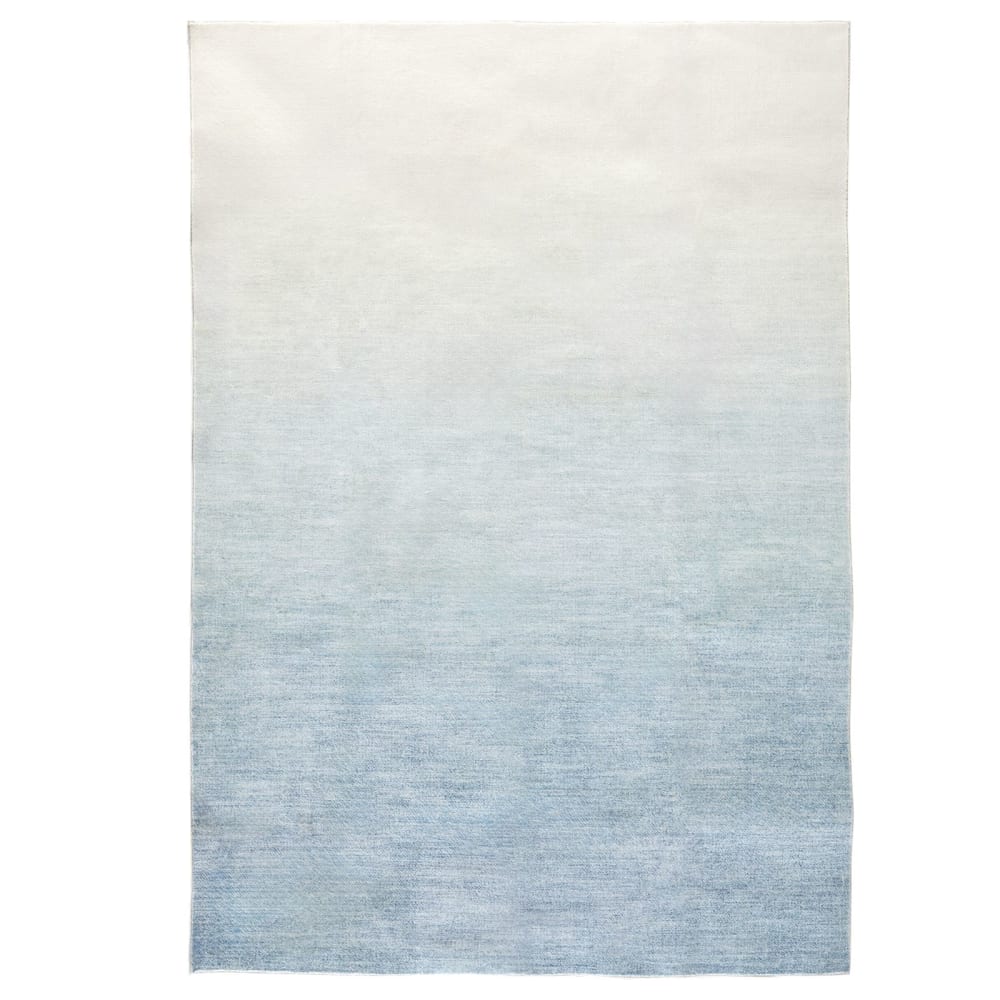IDIMEX Teppich waschbar mit Farbverlauf, hellblau style industrial - Pes - Polyester