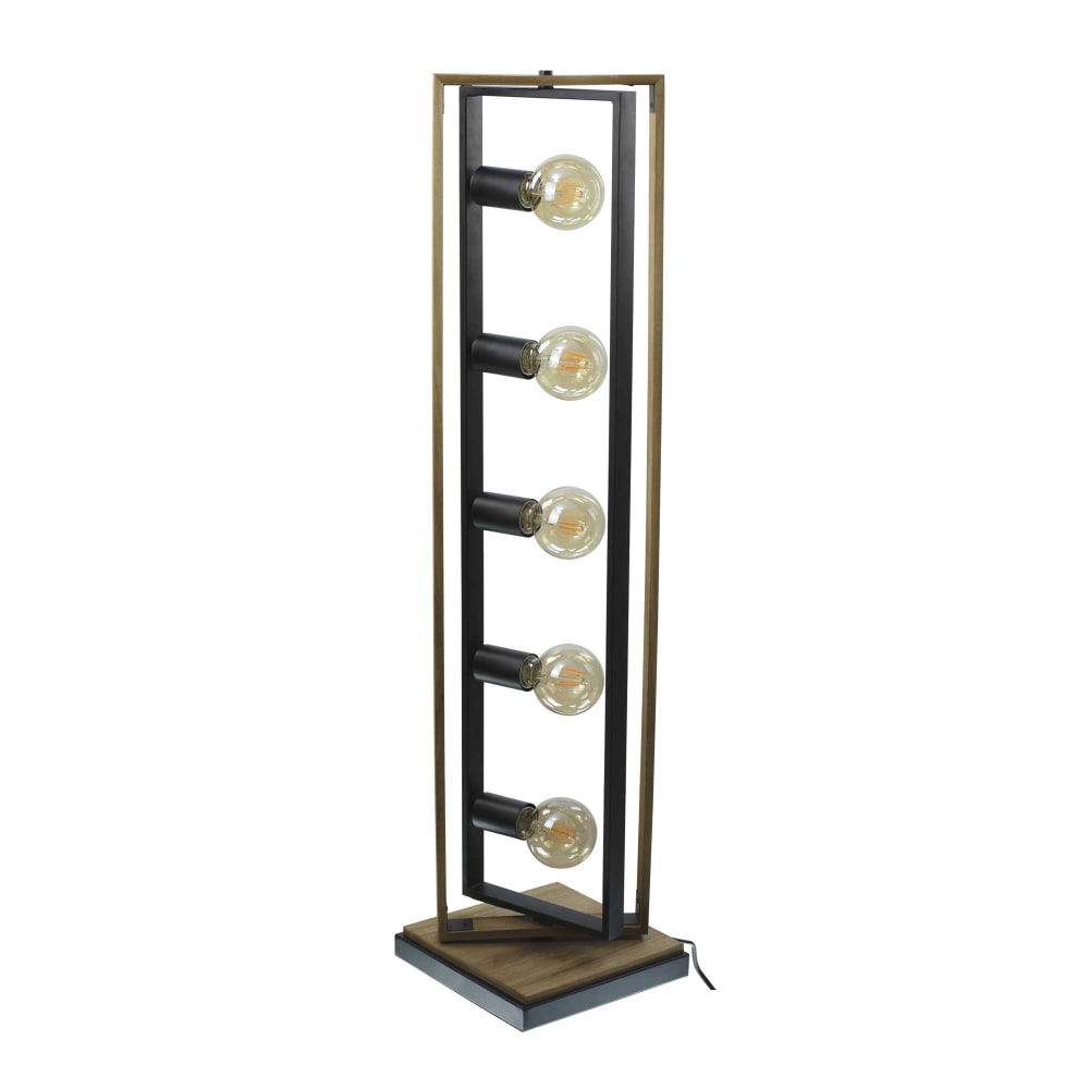 Lampadaire en bois de hêtre et métal — vue 4
