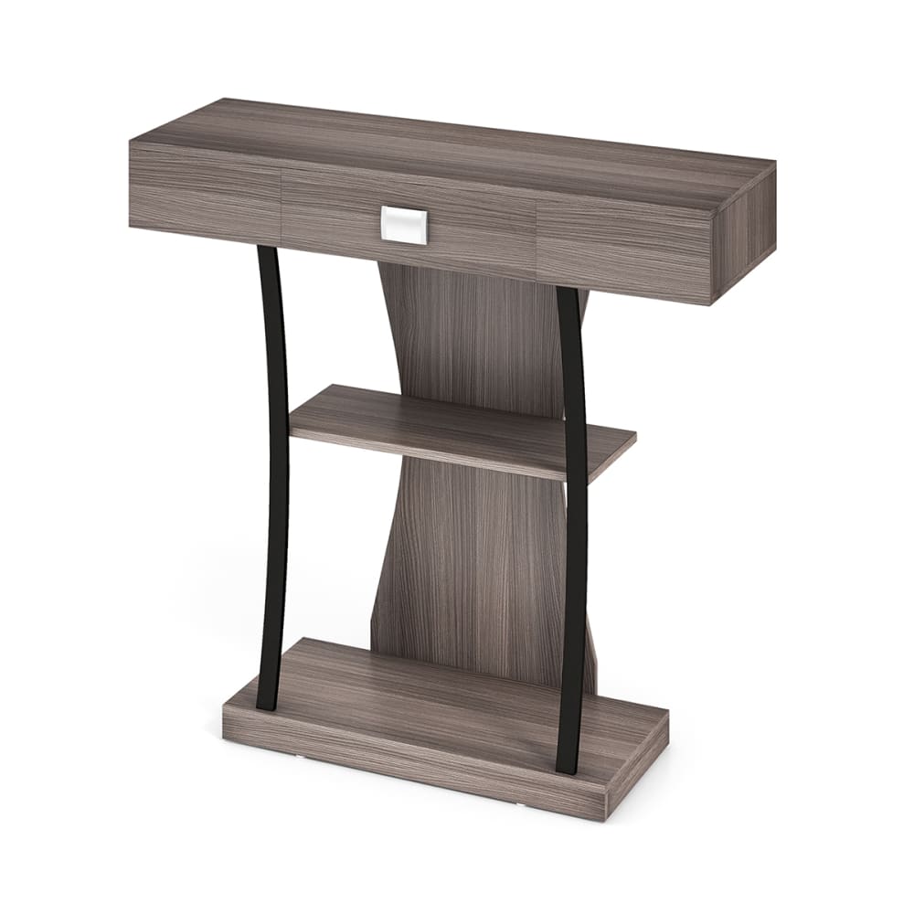 Table console triple grise 91X30X88 cm