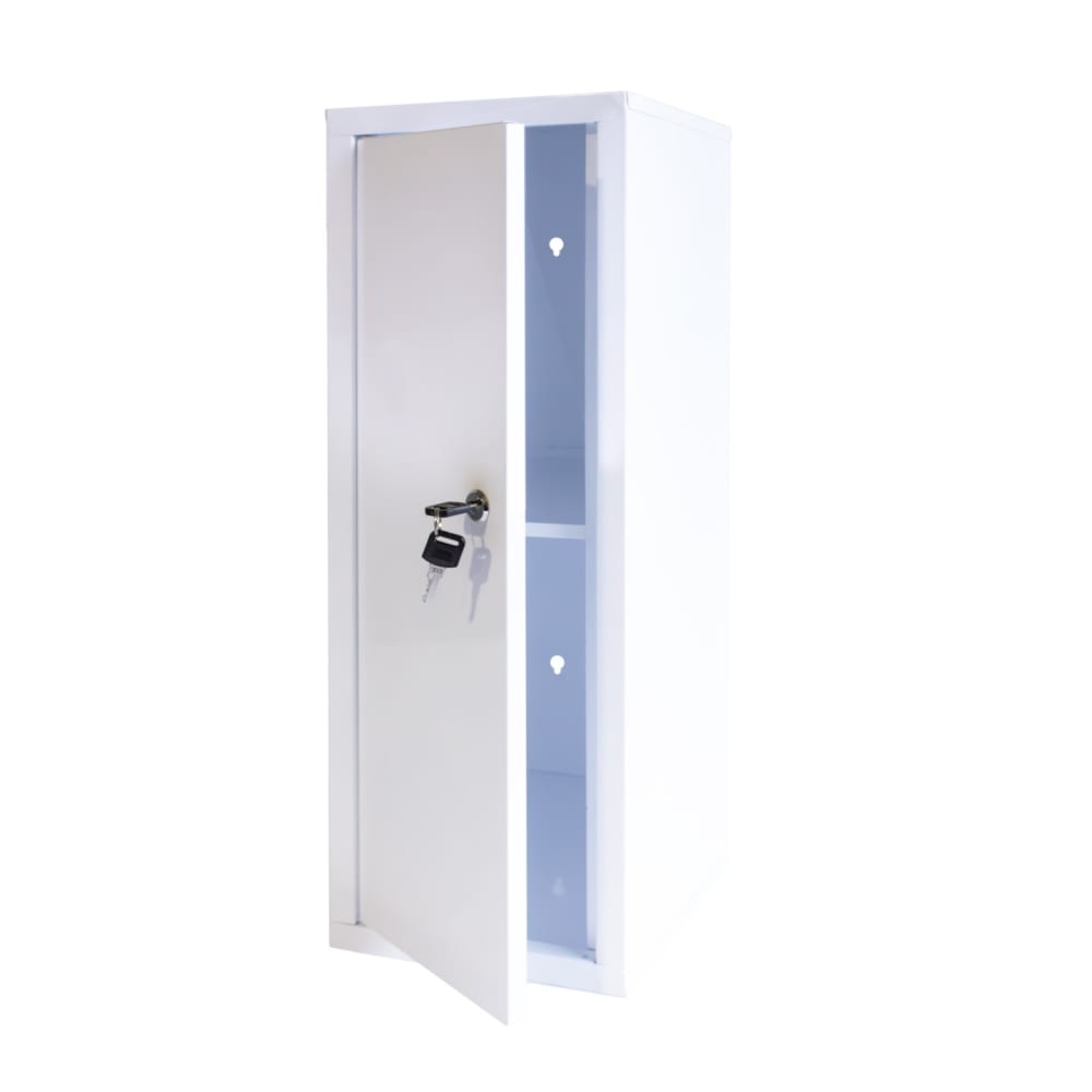Box & beyond Medizinschrank Badezimmer, weißes Metall, Wandschrank, 60 x 30 x 20 cm style modern - Metall