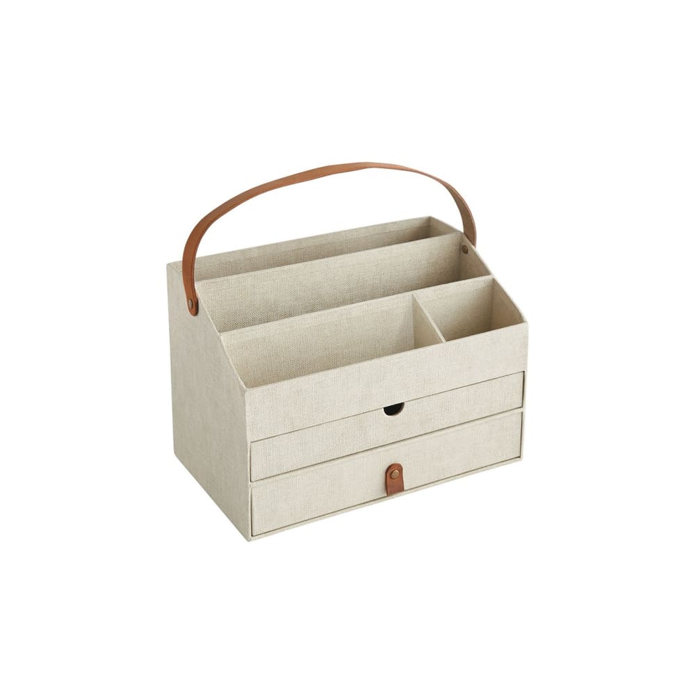 Organisateur de bureau howard en carton beuge 26,5 x 16 x 22,5 cm Organisateur de bureau howard en carton beuge 26,5 x 16 x 22,5 cm