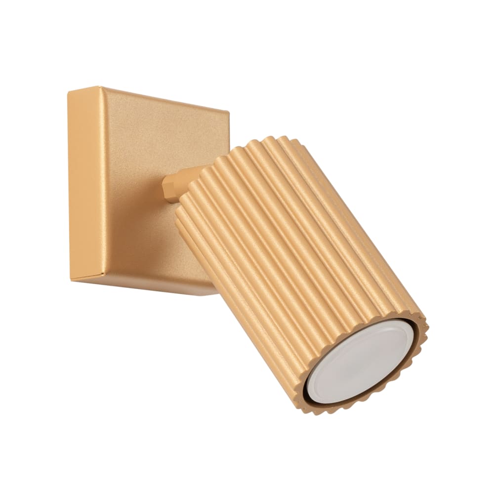 Applique aluminium doré H 8 cm