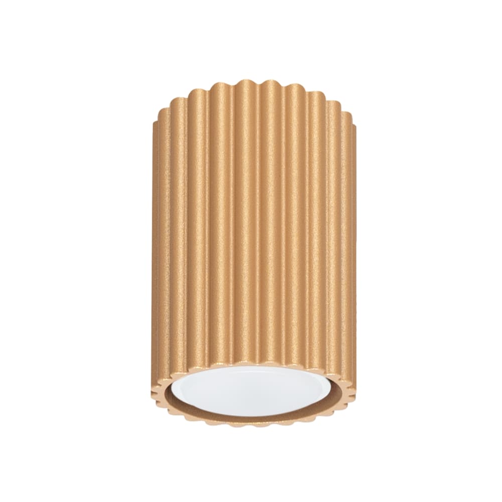 Plafonnier Aluminium Doré GU10 1 Karbon 10