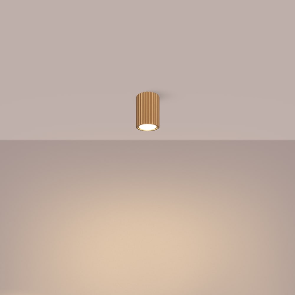 Plafonnier Aluminium Doré GU10 1 Karbon 10 — vue 4