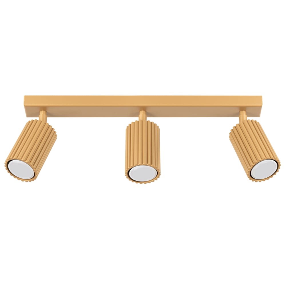 Plafonnier aluminium l'or H 17 cm