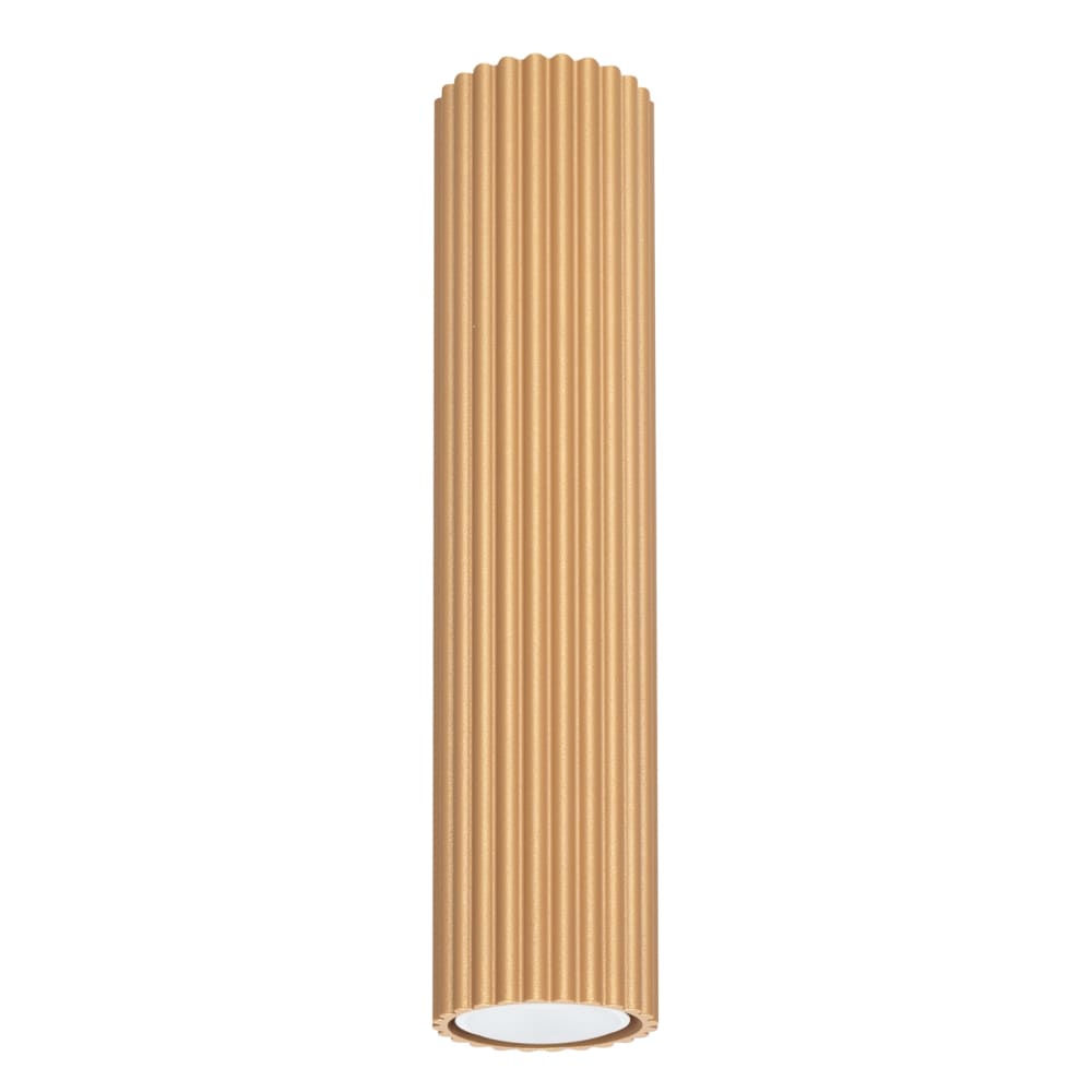 Plafonnier Aluminium Doré GU10 1 Karbon 30