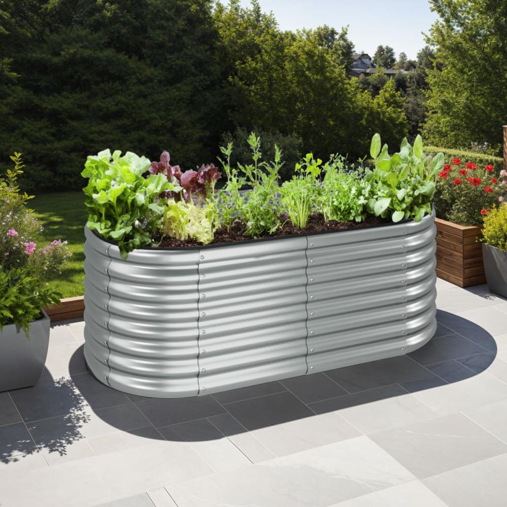 Carré potager 160 x 80 x 80 cm en acier galvanisé capacité 804L