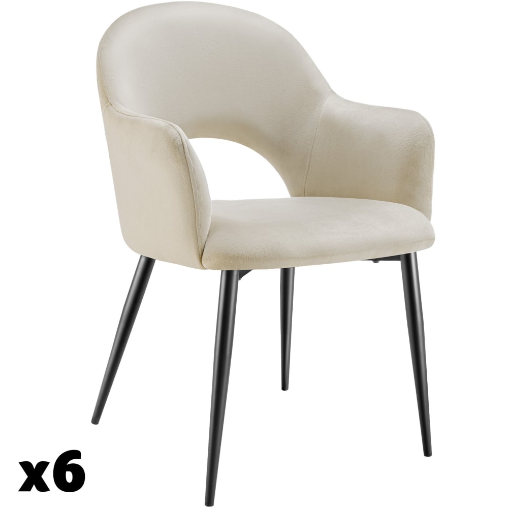 Lot 6 fauteuils aspect - max