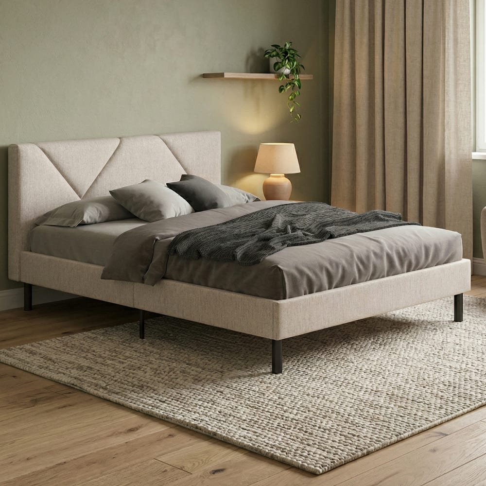 Halbhohes Bett in Beige - Maisons Du Monde