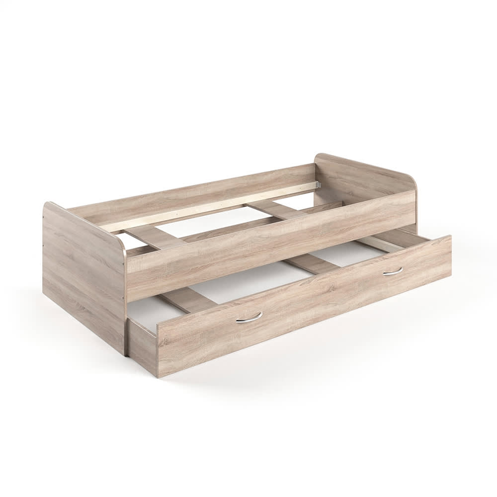 VitaliSpa Kinderbett, Sonoma 203.2 x 52.4cm style modern BRAUN SPANPLATTE Baby