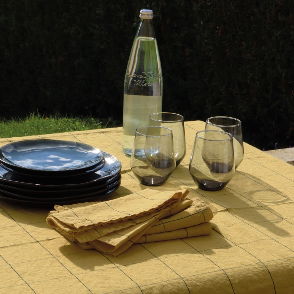 nappe en lin et coton