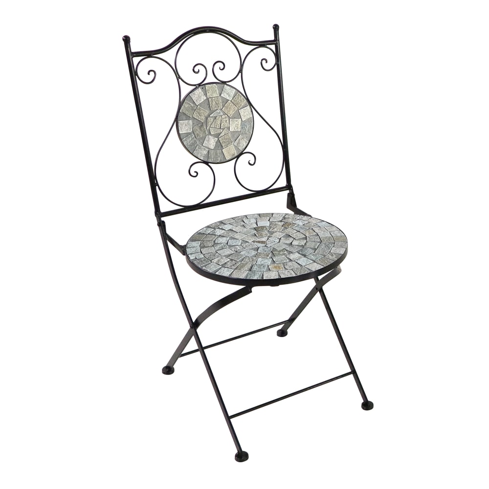 Table bistrot avec 2 chaises, mosaïque, beige sable - Maisons du Monde