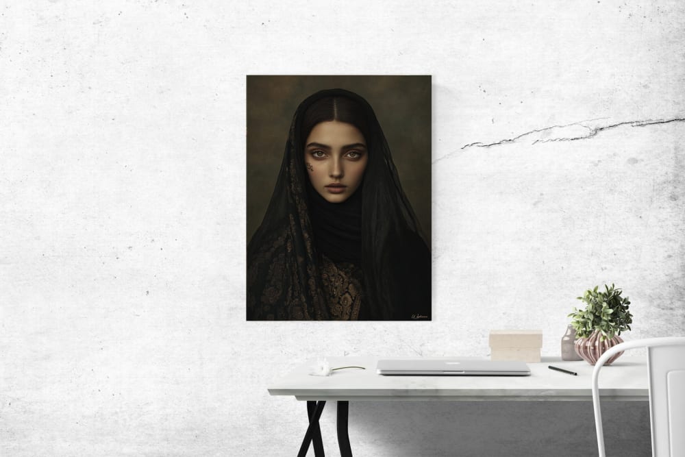 Tableau Femme  alu dibond 100x75