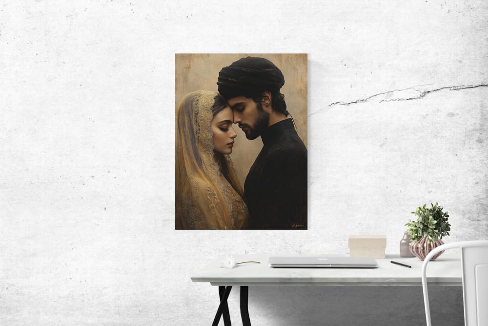 Tableau Couple Orient alu dibond 30x40 - Maisons du Monde