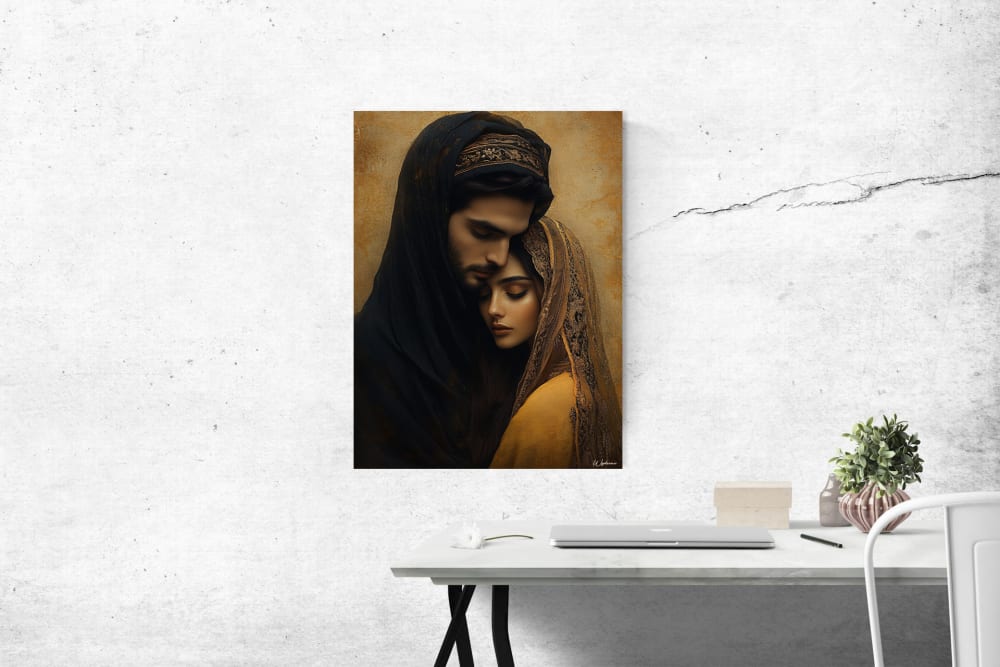 Tableau Couple Orient alu dibond 30x40 - Maisons du Monde