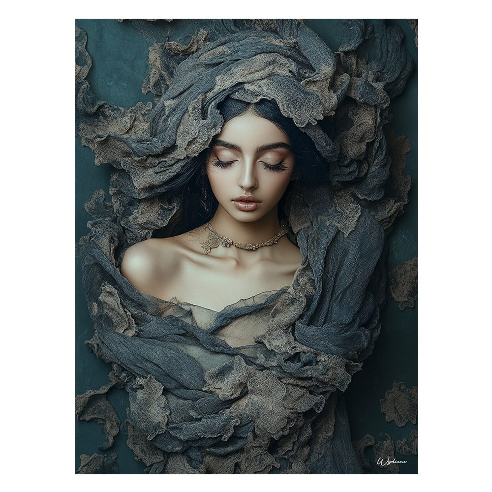 Tableau Femme alu dibond 30x40