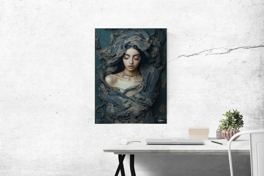 Tableau Femme alu dibond 30x40 - Maisons du Monde